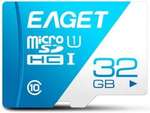 EAGET T1 Class 10 Micro SD Card 32GB US $4.86 (~AU $6.43) Shipped @ Rosegal