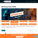 Scuba Diving Gear up to 70% off @ Adreno - 17th Birthday Sale