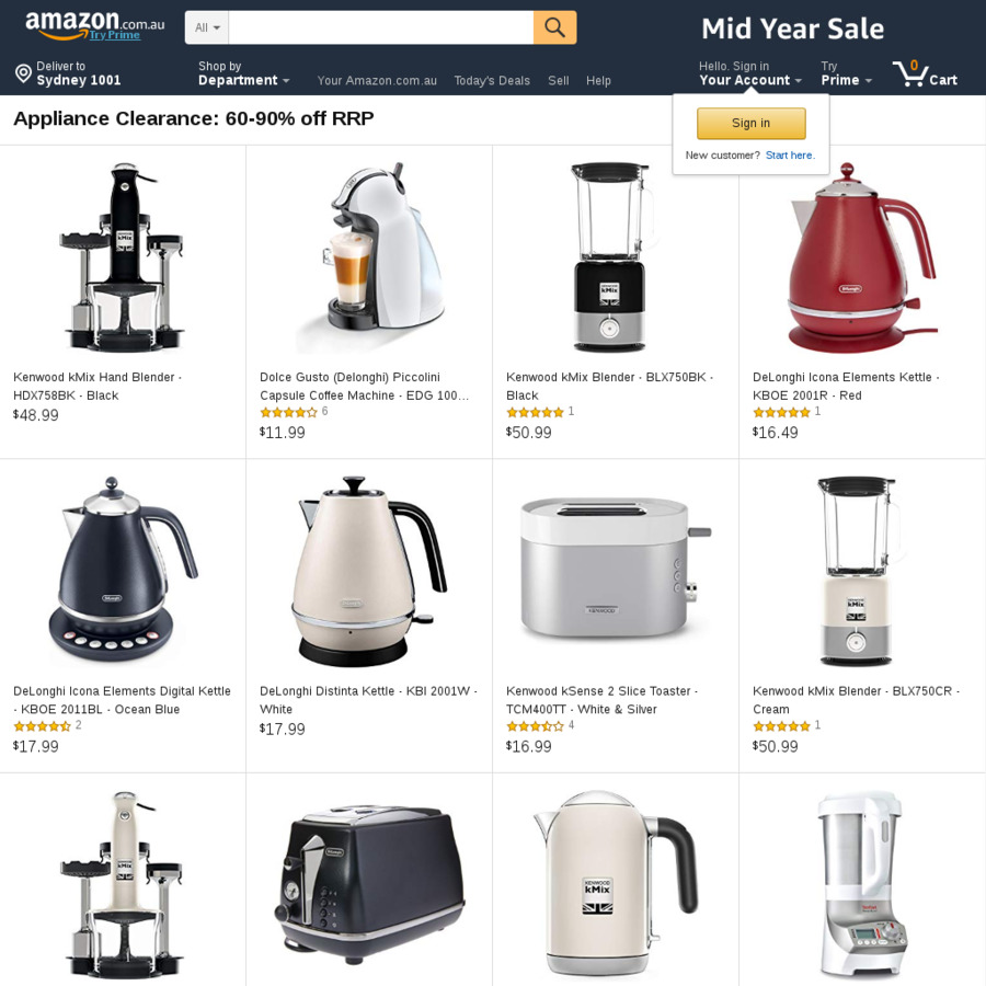 Amazon hotsell delonghi kettle