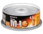 Sony DVD-R & DVD+R 25PACK for $7.20 @ Woolworths