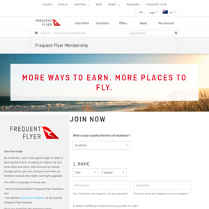 Free Qantas Frequent Flyer Membership via SPIRIT