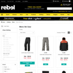 50% off Snow Gear (Free Delivery to Metro Areas with $150+ Spend) @ Rebel Sport (In-store & Online)