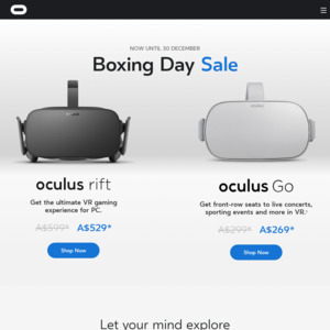 oculus rift s boxing day