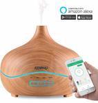 Smart Essential Oil Diffuser Compatible with Phones APP 300ml $15.99 (was $42.99) + Free Shipping @ AC Green via Amazon AU