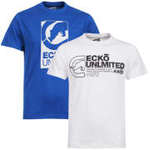 Men's Ecko 2 Pack T-shirts (Blue & White in S, M, L & XL) for less than $17 delivered - The Hut