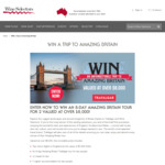 Win an 8-Day Britain Trafalgar Tour for Two People Inc Flights from Wine Selectors