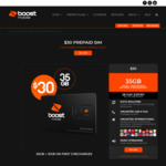 Boost Mobile: $30/Month | 20GB Data (+ Extra 15GB First 3 Recharges) | Unlimited Calls & Texts | Data Rollover | International