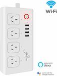 Jinvoo Smart Power Strip 4 Outlet + 4 USB Multi-Socket $26.34 Delivery ($0 with Prime/ $39 Spend) @ Jinvoo Amazon AU