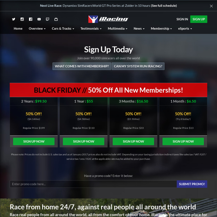 iRacing Membership 25 off Renewals & 50 off New Memberships OzBargain
