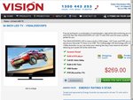 Vision 24 Inch 1080P LED DVDTV $239 + Free Shipping (WITH COUPON CODE) VisionDigital.com.au