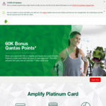 St.George Amplify Platinum Card 60K Qantas Points (Spend $2,000 in 3 Months) ($49 Annual Fee for 1st Year, $99 after)