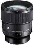 Sigma 85mm F1.4 DG DN ART Lens for E-Mount $1351.20 Delivered @ digiDIRECT eBay
