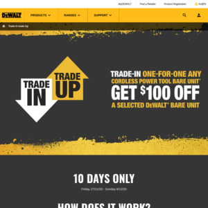 dewalt trade in