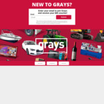 GraysOnline $50 off $100 Minimum Spend, for New Customers Only
