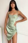 Satin Open Back Ruched Cami Dress US$21.60 / A$26 + Delivery (Free Shipping with US$49+) @ MyDresslily