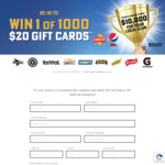 Win 1 of 1000x $20 Gift Cards - Buy Doritos, Pepsi etc @ IGA, FoodWorks, Foodland