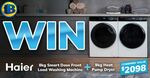 Win a Haier 8kg Smart Dose Front Load Washer and 9kg Heat Pump Dryer from BiRite