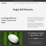 Save $20 When You Buy Two Rugby Academy Size 4 or 5 Junior Balls $79 + Shipping @ W RUGBY