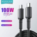 KUULAA USB-C to USB-C Nylon Braided 65W PD Cable 1m US3.18 (~A$4.55), 2m Cable US$3.86 (~A$5.51) Delivered @ Kuulaa Global Store
