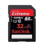 SanDisk 32GB Extreme HD Video SDHC Class 10 45MB/s $48.8 + Free Shipping & More!