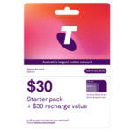 Telstra $30 Pre-Paid SIM Starter Kit (30GB for First 3 Recharges) for $15 Delivered @ Telstra