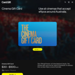 15% off The Cinema Gift Card (+ $2.95 Delivery for Physical Card/ $0 for Digital) @ Card.gift