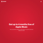 Up to 4 Months Free Apple Music for Inactive / New Subscribers (Redeem via Mobile Phone) via Shazam