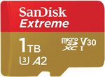 Sandisk Extreme microSDXC 1TB UHS-I, SD Adaptor $175.05 Delivered @ Amazon AU