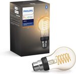 Philips Hue White Filament Single Smart LED Bulb B22 $17.99 + Delivery ($0 with Prime/ $39 Spend) @ Amazon AU