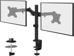 [Prime] HEYMIX Dual Monitor Stand, VESA Monitor Arm, Double Monitor $39.74, White $43.33 Delivered @ HEYMIX via Amazon
