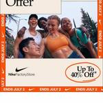 Up to 40% off Full Price Apparel & Footwear - in-Store Only, Nike Members Only @ Nike Factory Outlet Stores