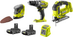 Ryobi 18V ONE+ Drill, Jigsaw, Palm Sander, 2x 2Ah Kit $219 (Was $299) + Delivery ($0 with OnePass/ C&C/ in-Store) @ Bunnings