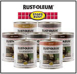 2 Tins of 946ml Rustoleum Hammered Paint Brown/Gold $25 or Silver, White, Black, Copper $29.95 Delivered @ South East Clearance