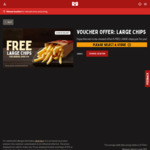 Free Large Chips (Was $5.25) C&C or Delivery Only (Minimum Spend $10, $25 for Delivery) @ Red Rooster