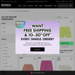 Spend $100, Save $10 & Free Delivery @ Bonds Online