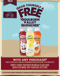Muffin Break - Grab Yourself a FREE Goulbun Valley Quencher with Any Purchase