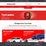 Buy 3, Get The 4th Tyre Free (Ecopia, Potenza, Supercat Tyres) @ Bridgestone