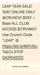 [NSW, VIC] Gym Base Membership $7.95 Per Week, No Contract & $0 Joining Fee @ Crunch Fitness