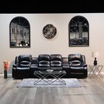 [VIC,NSW] Hollywood 4-Seater Synth Leather Theatre Recliners $1599 + $95 Metro MEL/SYD Delivery Only ($0 MEL C&C) @ Harbour Lane
