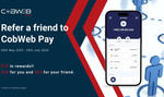 Referee Gets A$25 in USDT, Referrer Gets A$50 in USDT for Every Referee Who Signs up @ CobWebPay