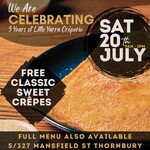 [VIC] Free Classic Sweet Crêpes from 9am to 2pm Saturday (20/7) @ Little Yarra Crêperie (Thornbury)