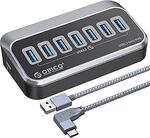 Orico USB 3.0 7-Port Hub w/ 1m USB-A to USB-C Cable $27.49 + Delivery ($0 with Prime/ $59 Spend) @ ORICO G.O.A.T Amazon AU