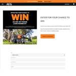 Win an AEG 18V FUSION Lawn Mower Kit Valued at $899 from AEG