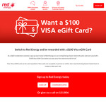 [QLD] Switch to Red Energy Living Energy Saver Electricity Plan for a $100 Visa eGift Card after First Bill Payment @ Red Energy