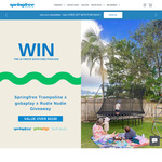 Win a Springfree Trampoline + Gobaplay SummitPro Climbing Dome + Rudie Nudie Picnic Rug + Backpack from Springfree Trampolines