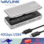 WAVLINK 40Gbps USB4 PCIe NVMe SSD Enclosure $71.39 Delivered @ buy1buy eBay