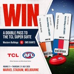 Win a Double Pass to Western Bulldogs Vs GWS Giants in The TCL Super Suite Worth $200 from TCL