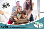 Win 1 of 4 $250 Travel Gift Cards from Mum Central