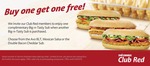 [Red Rooster] Buy One Get One Free Big-N-Tasty Subs