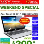 Acer V5-571P 15.6in Core i3 Touch Notebook $399 After $79 Cashback from Acer